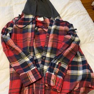 Hooded flannel